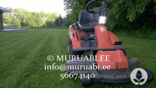 husqvarna rider, murutraktor, multšimine, muru niitmine